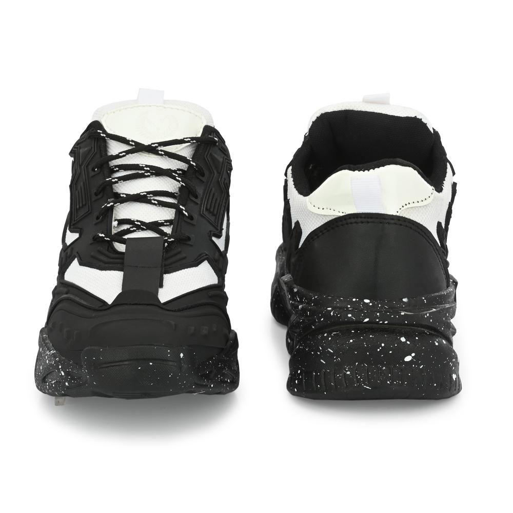Vellinto SPOTTER Casual Trendy Sneakers for Men ll Sports Shoes for Men ll Running Shoes for Men Black