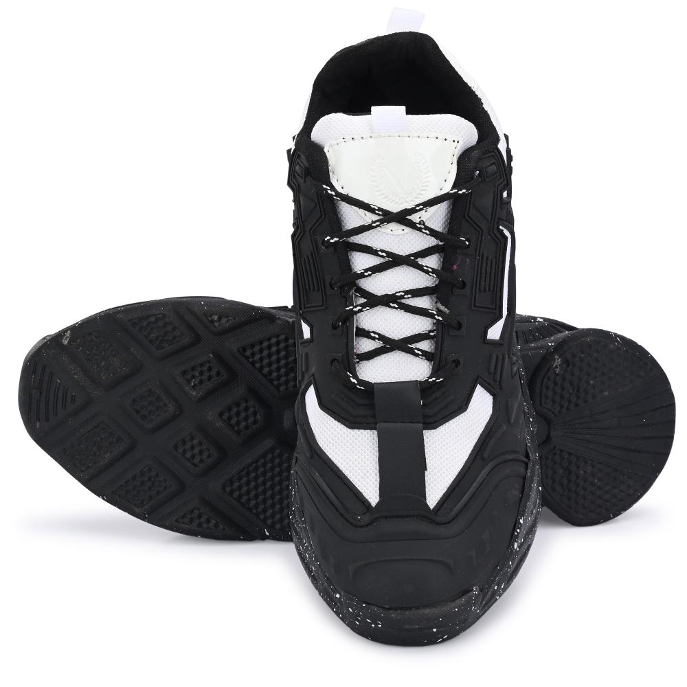Vellinto SPOTTER Casual Trendy Sneakers for Men ll Sports Shoes for Men ll Running Shoes for Men Black
