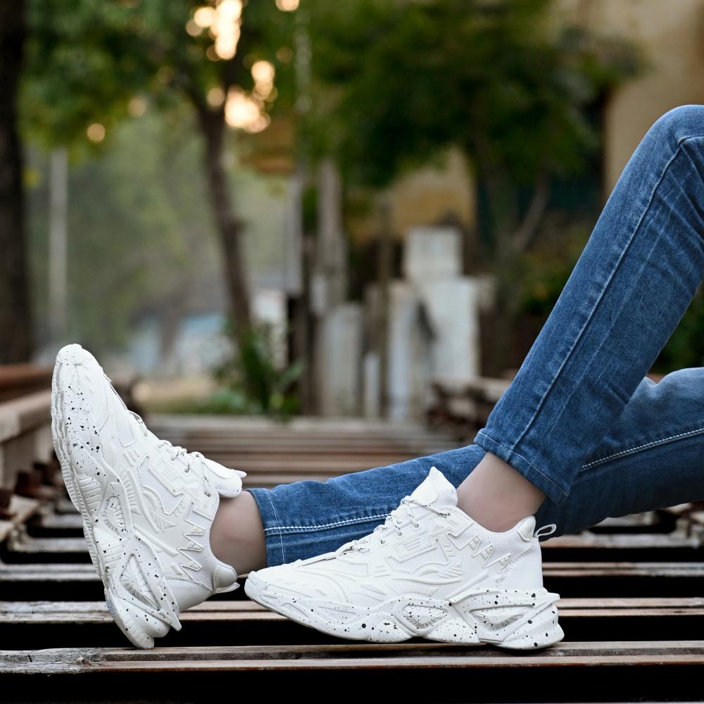 Vellinto SPOTTER Casual Trendy Sneakers for Men ll Sports Shoes for Men ll Running Shoes for Men Black