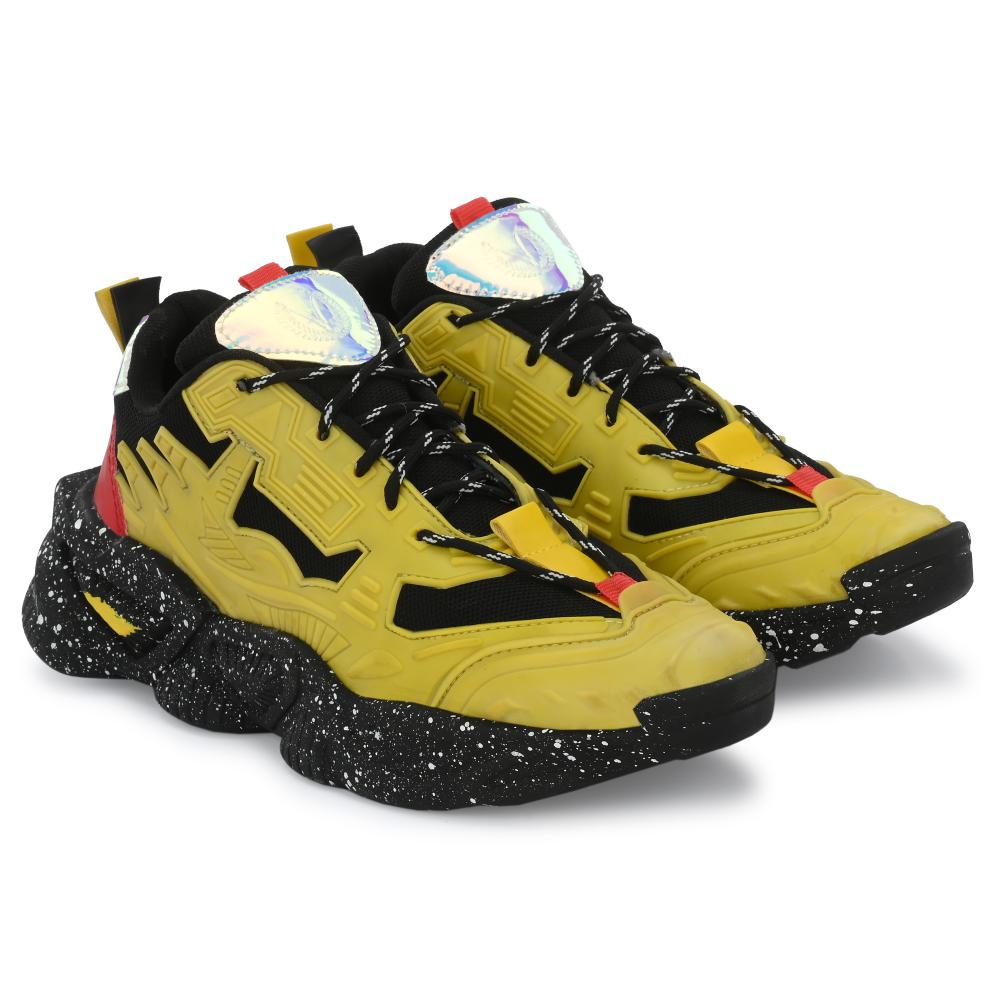 Vellinto SPOTTER Casual Trendy Sneakers for Men ll Sports Shoes for Men ll Running Shoes for Men Black