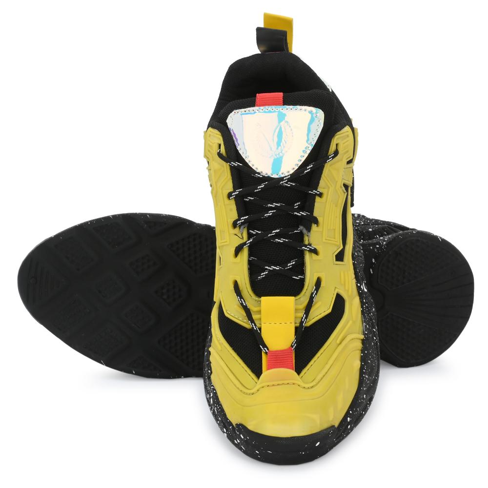 Vellinto SPOTTER Casual Trendy Sneakers for Men ll Sports Shoes for Men ll Running Shoes for Men Black