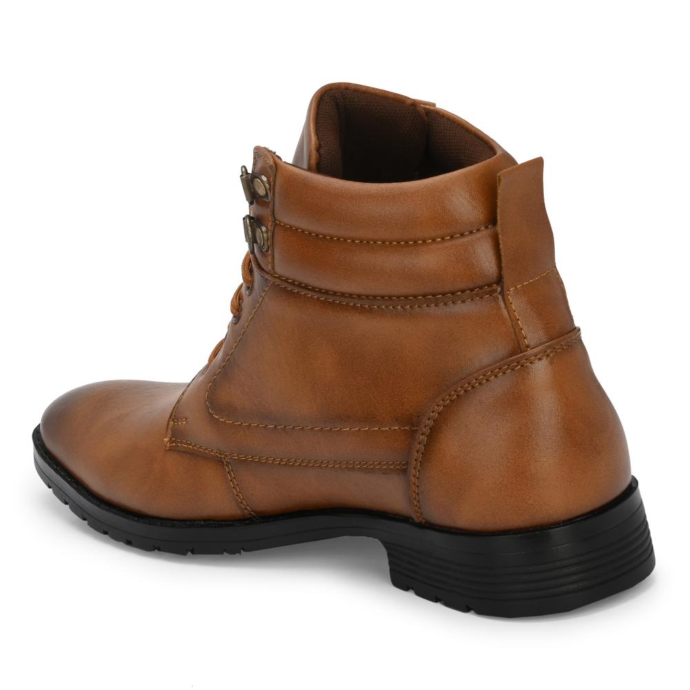 Vellinto DUST-OFF Casual Mid-Ankle Synthetic leather Boots For Men