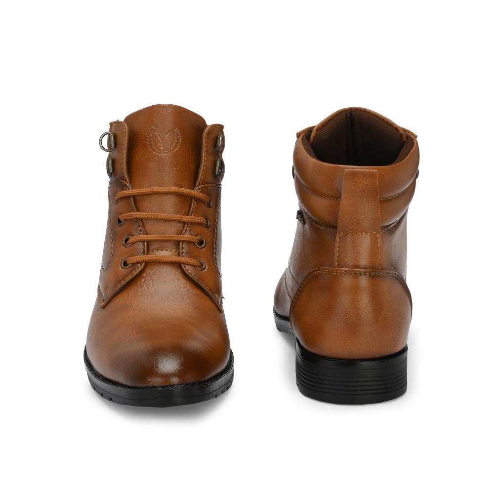 Vellinto DUST-OFF Casual Mid-Ankle Synthetic leather Boots For Men