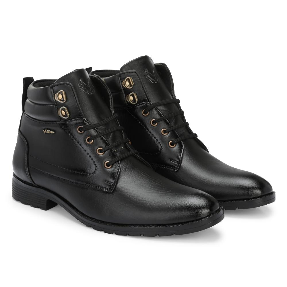 Vellinto DUST-OFF Casual Mid-Ankle Synthetic leather Boots For Men