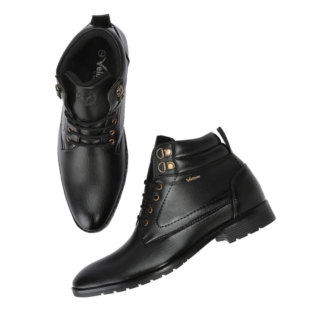 Vellinto DUST-OFF Casual Mid-Ankle Synthetic leather Boots For Men