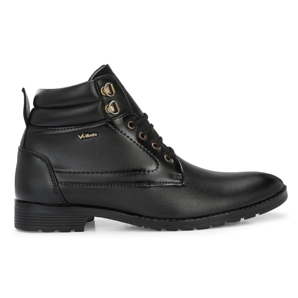 Vellinto DUST-OFF Casual Mid-Ankle Synthetic leather Boots For Men