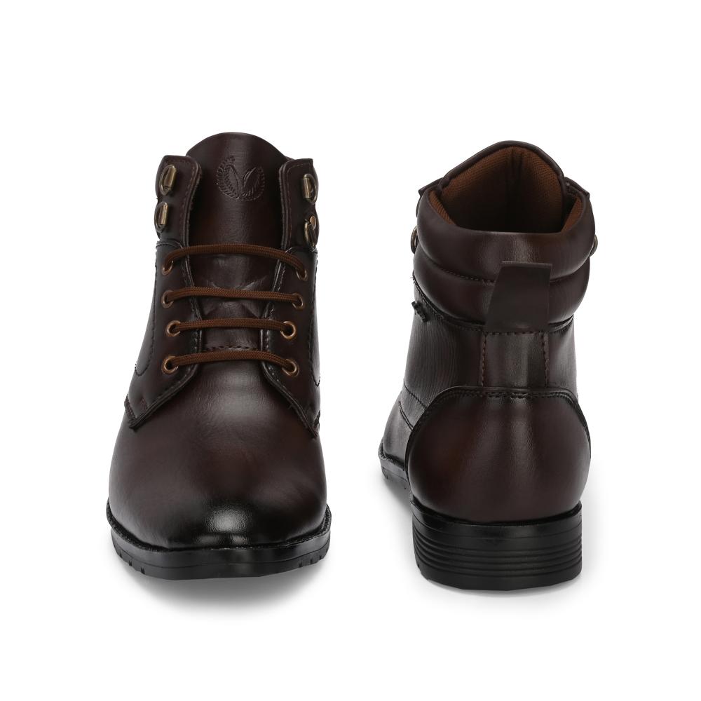 Vellinto DUST-OFF Casual Mid-Ankle Synthetic leather Boots For Men