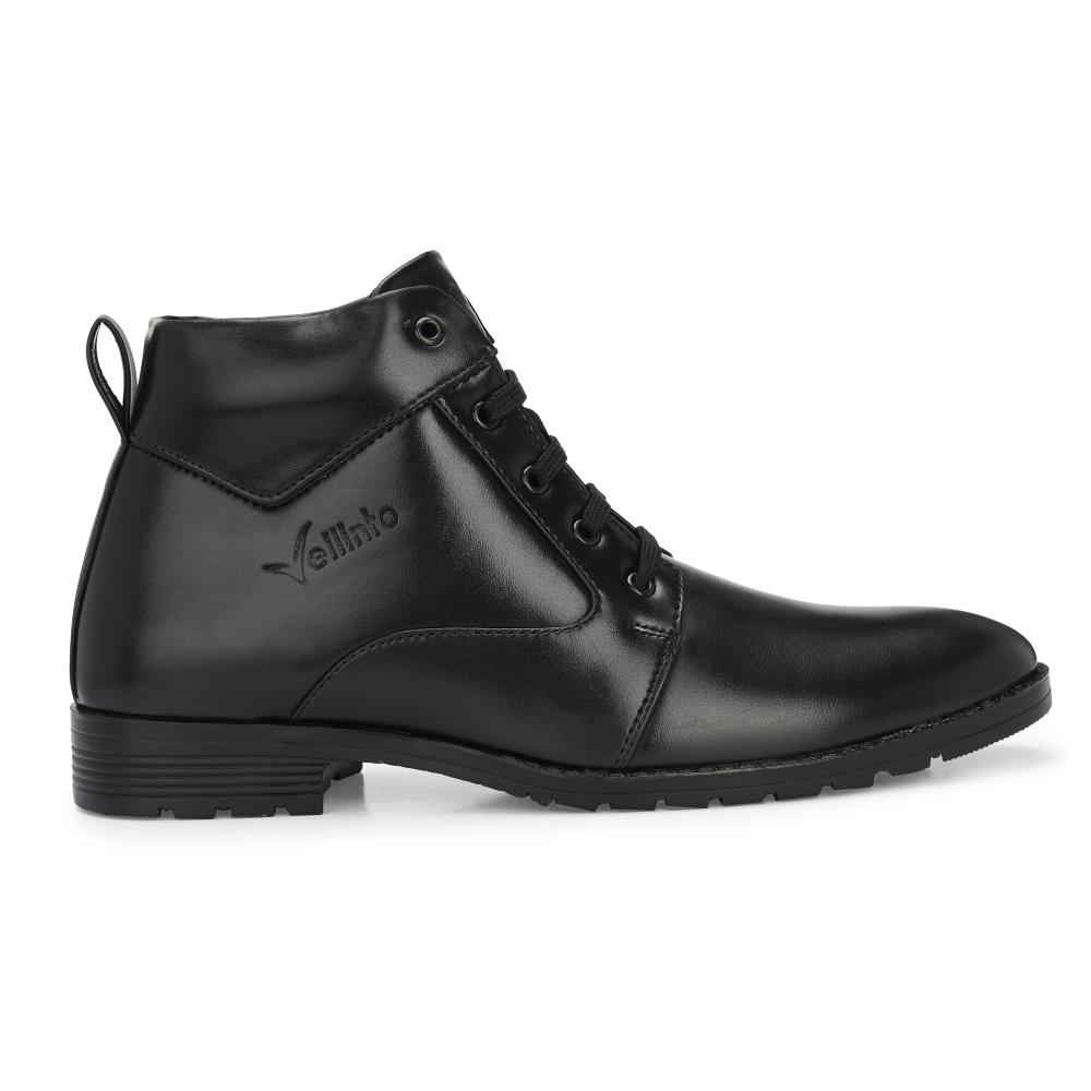 Vellinto HOWARD Casual Boots For Men ll Synthetic Leather Formal Shoes For Men
