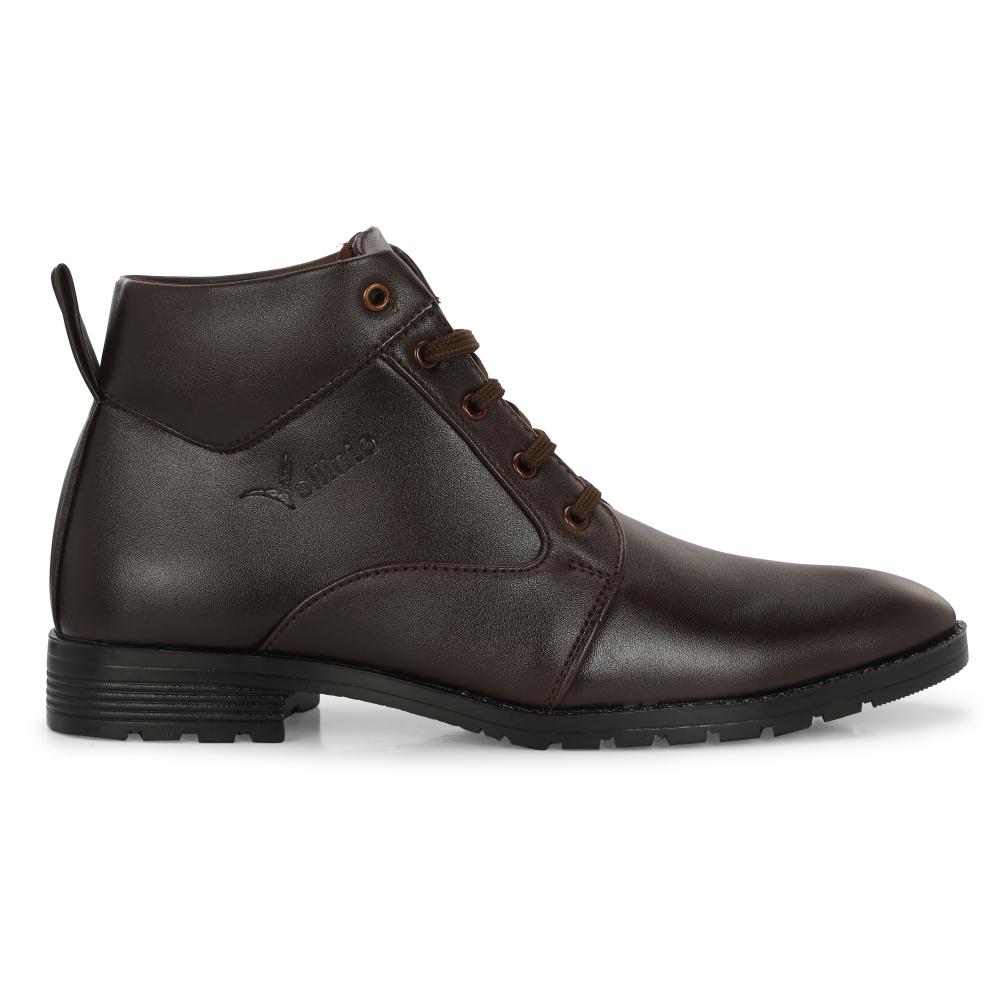 Vellinto HOWARD Casual Boots For Men ll Synthetic Leather Formal Shoes For Men