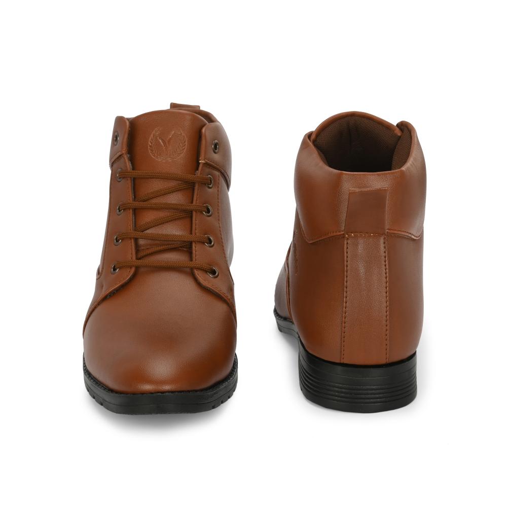 Vellinto HOWARD Casual Boots For Men ll Synthetic Leather Formal Shoes For Men