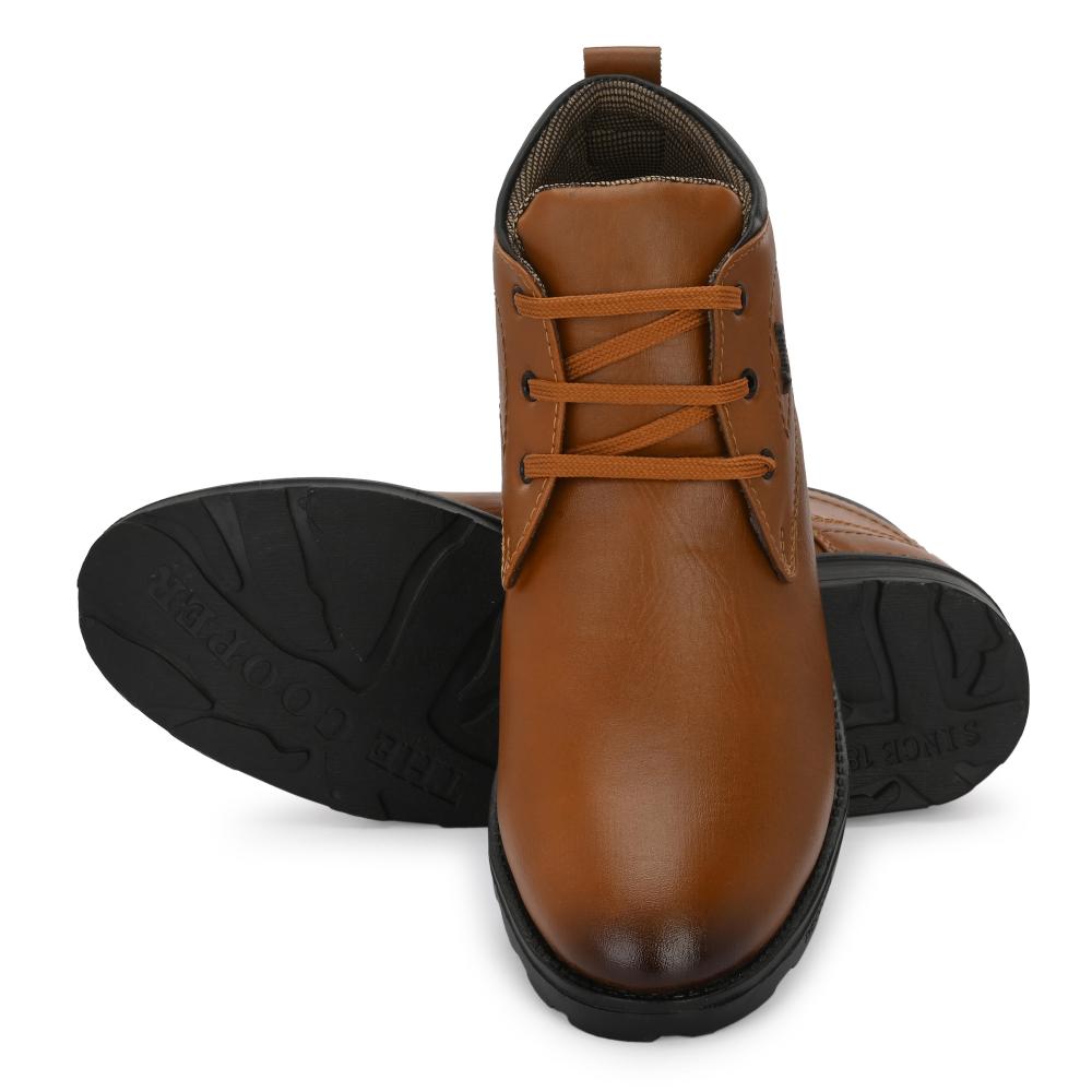 Vellinto DOUGLAS Casual Boots For Men ll Synthetic Leather Boots For Men Boots For Men