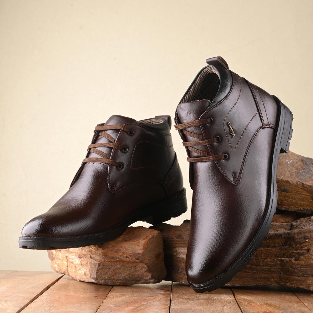 Vellinto DOUGLAS Casual Boots For Men ll Synthetic Leather Boots For Men Boots For Men