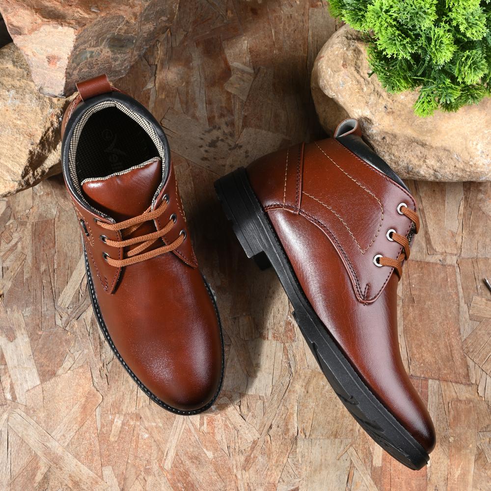 Vellinto DOUGLAS Casual Boots For Men ll Synthetic Leather Boots For Men Boots For Men