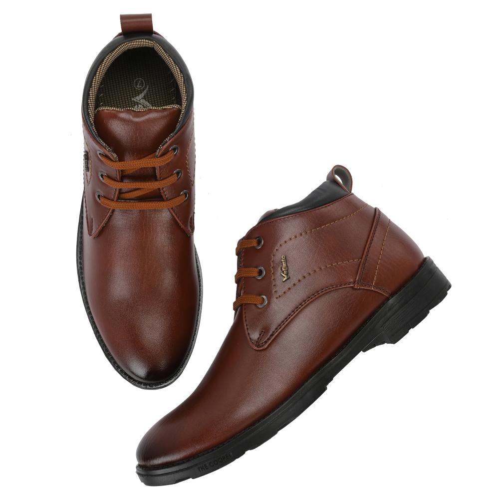 Vellinto DOUGLAS Casual Boots For Men ll Synthetic Leather Boots For Men Boots For Men