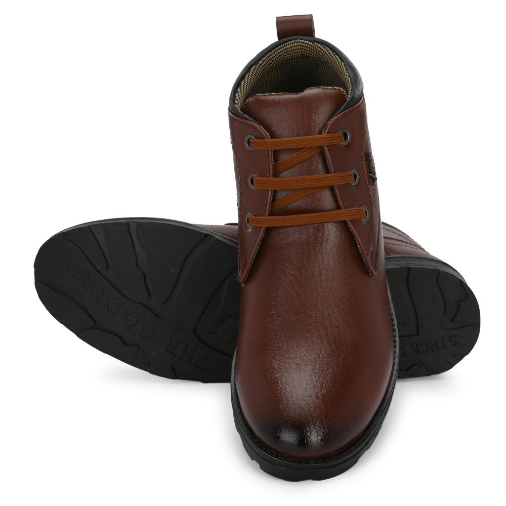 Vellinto DOUGLAS Casual Boots For Men ll Synthetic Leather Boots For Men Boots For Men