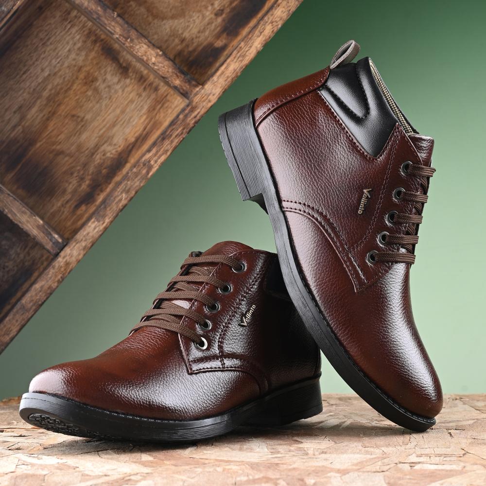 Vellinto ALEXANDER Casual Boots For Men ll Synthetic Leather Casuals For Men Boots For Men