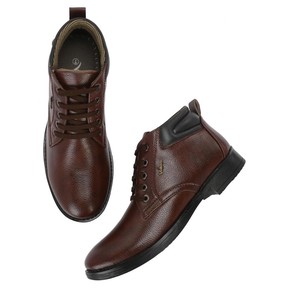 Vellinto ALEXANDER Casual Boots For Men ll Synthetic Leather Casuals For Men Boots For Men