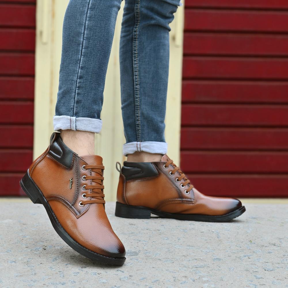 Vellinto ALEXANDER Casual Boots For Men ll Synthetic Leather Casuals For Men Boots For Men