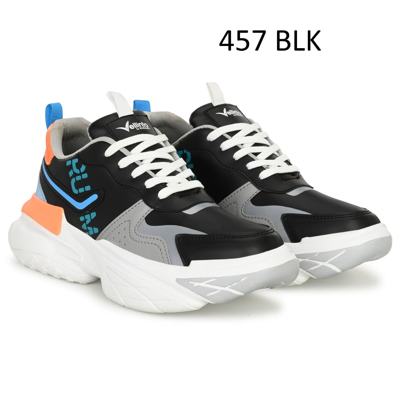 Vellinto WINDSAR Latest Sneakers/Running/Gym/Jogging Shoes for Men ll Casual Trendy Running Shoes for Men Black
