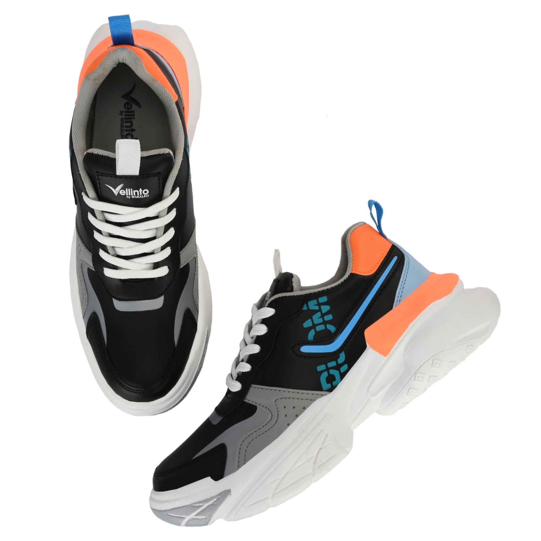 Vellinto WINDSAR Latest Sneakers/Running/Gym/Jogging Shoes for Men ll Casual Trendy Running Shoes for Men Black