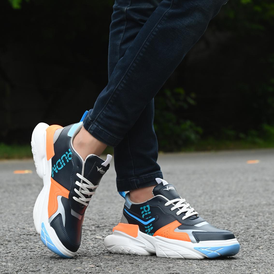 Vellinto WINDSAR Latest Sneakers/Running/Gym/Jogging Shoes for Men ll Casual Trendy Running Shoes for Men Black