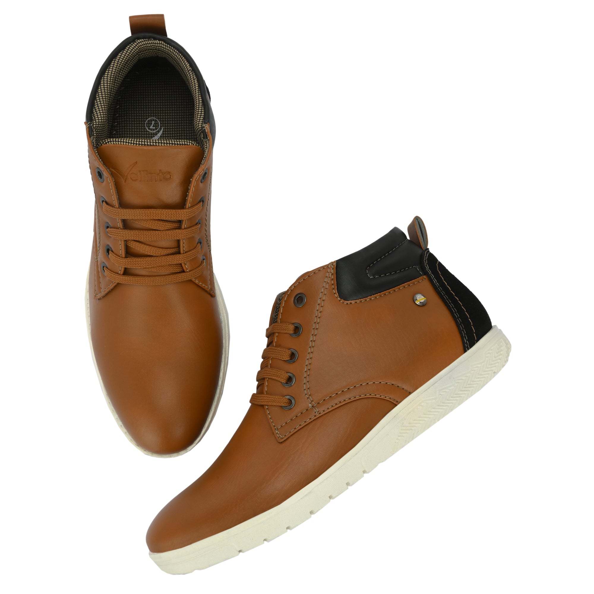 Vellinto KIERAN Casual Mid-Ankle Boots For Men ll Daily Use Casual Shoes For Men