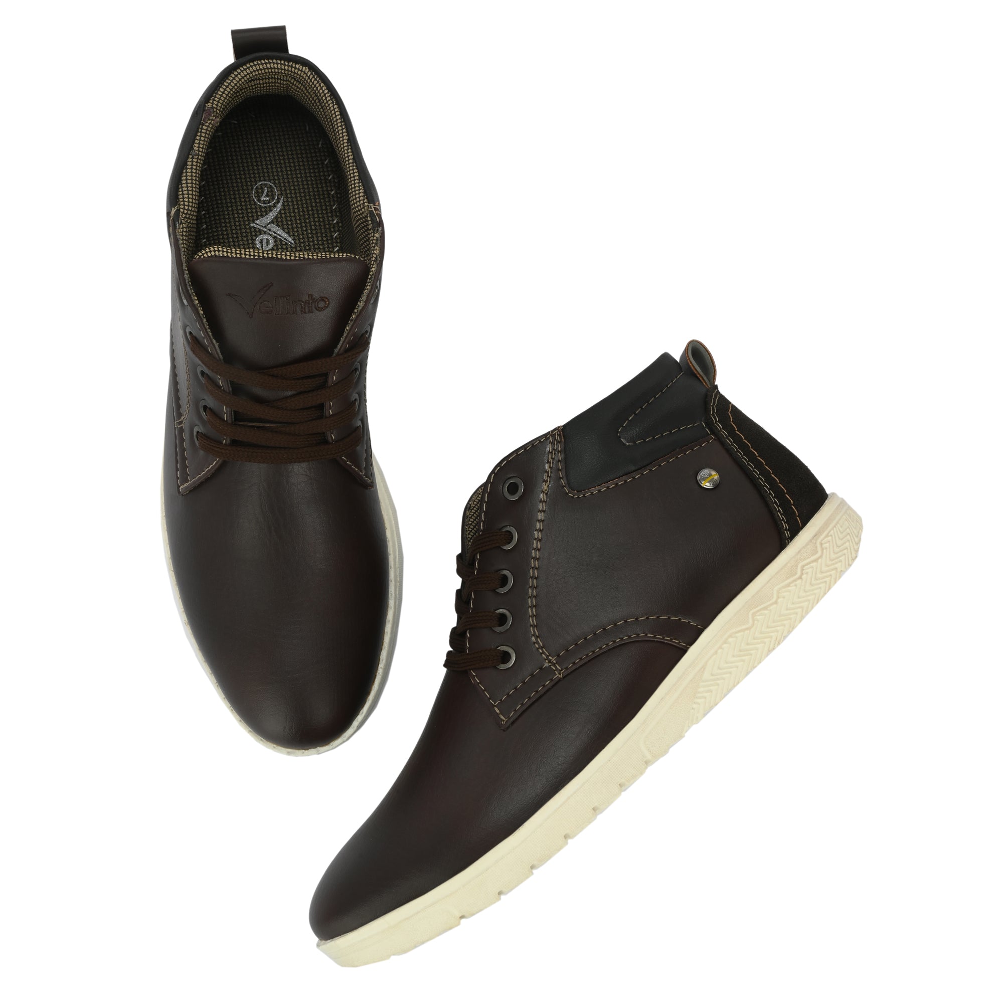 Vellinto KIERAN Casual Mid-Ankle Boots For Men ll Daily Use Casual Shoes For Men