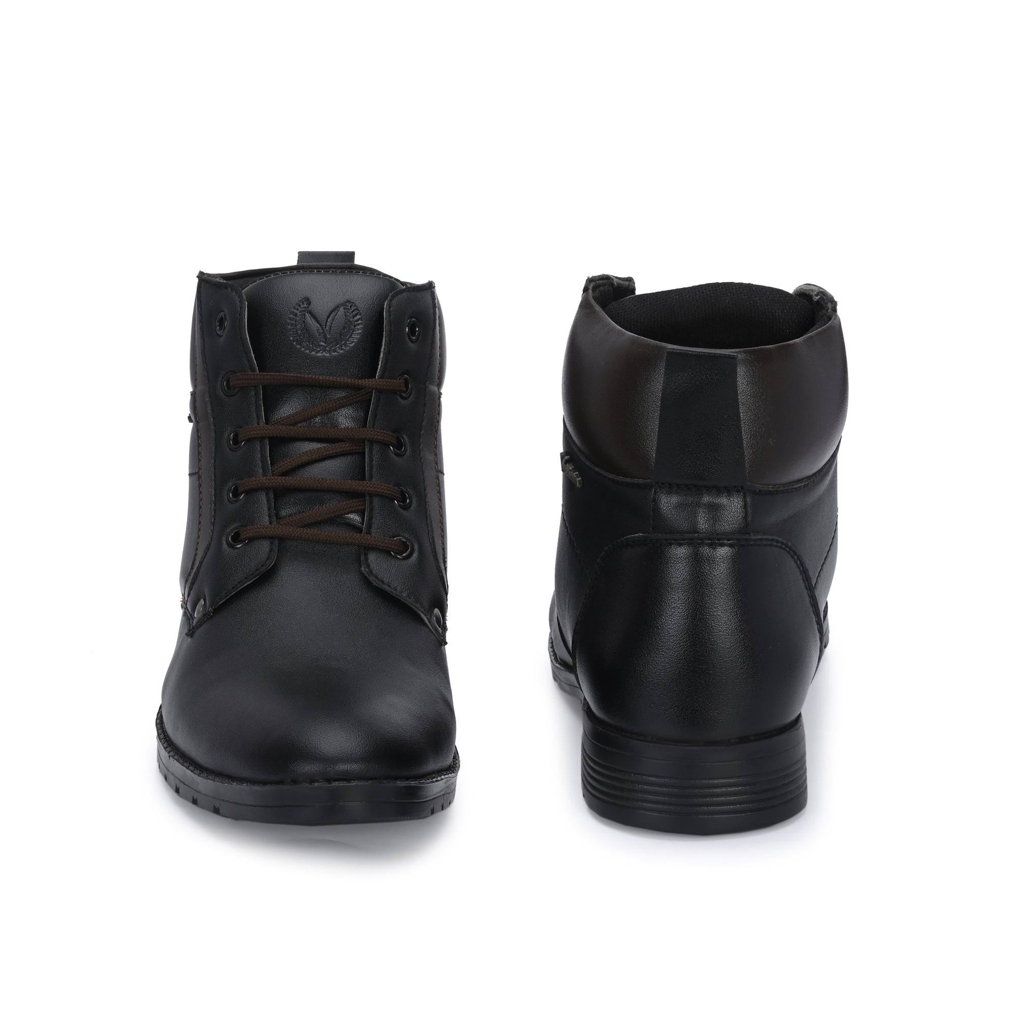 Vellinto LEE-GRAIN Casual Mid-Ankle Synthetic Leather Boots For Men