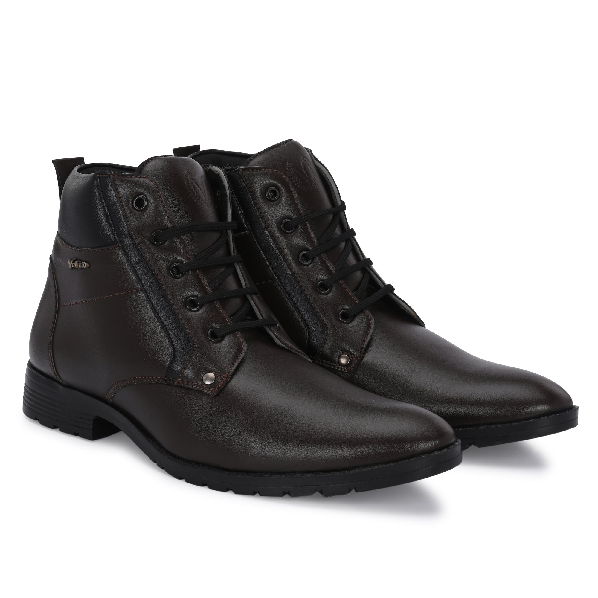 Vellinto LEE-GRAIN Casual Mid-Ankle Synthetic Leather Boots For Men