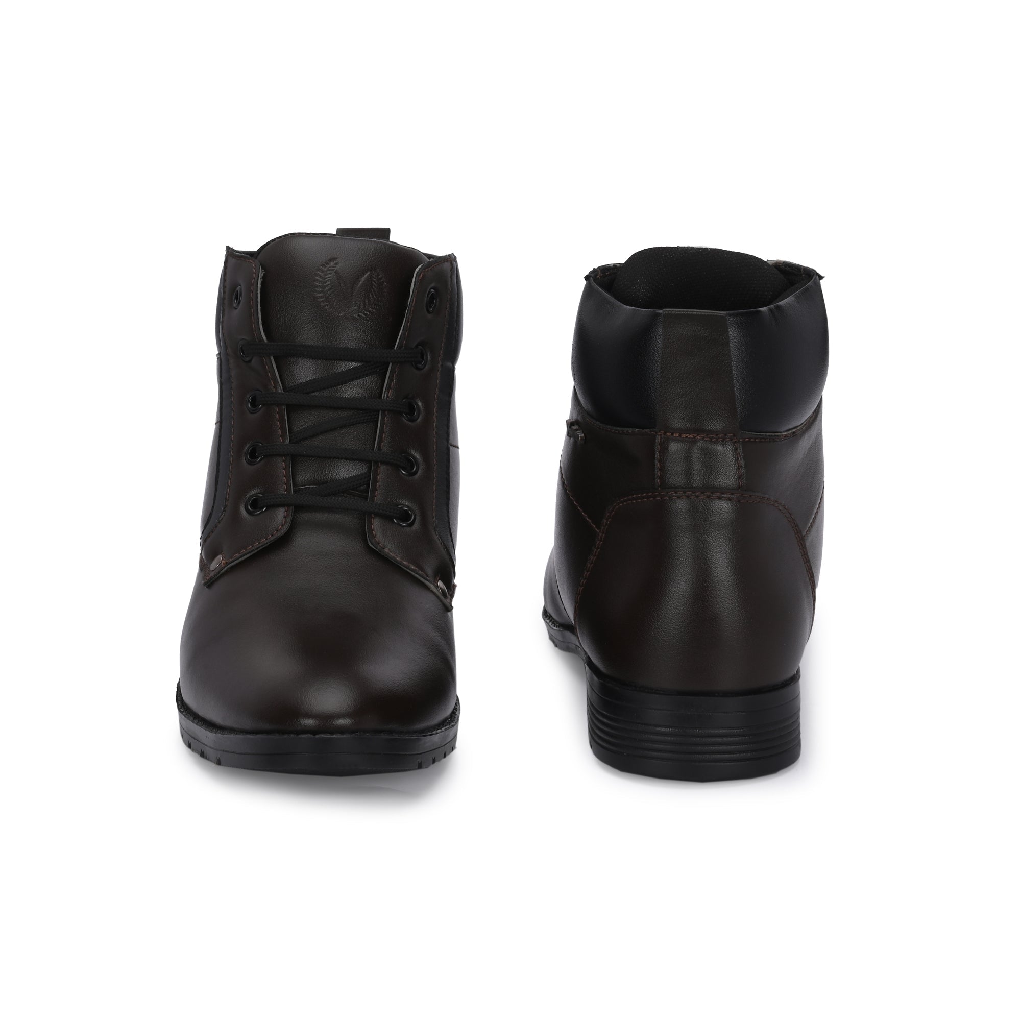 Vellinto LEE-GRAIN Casual Mid-Ankle Synthetic Leather Boots For Men