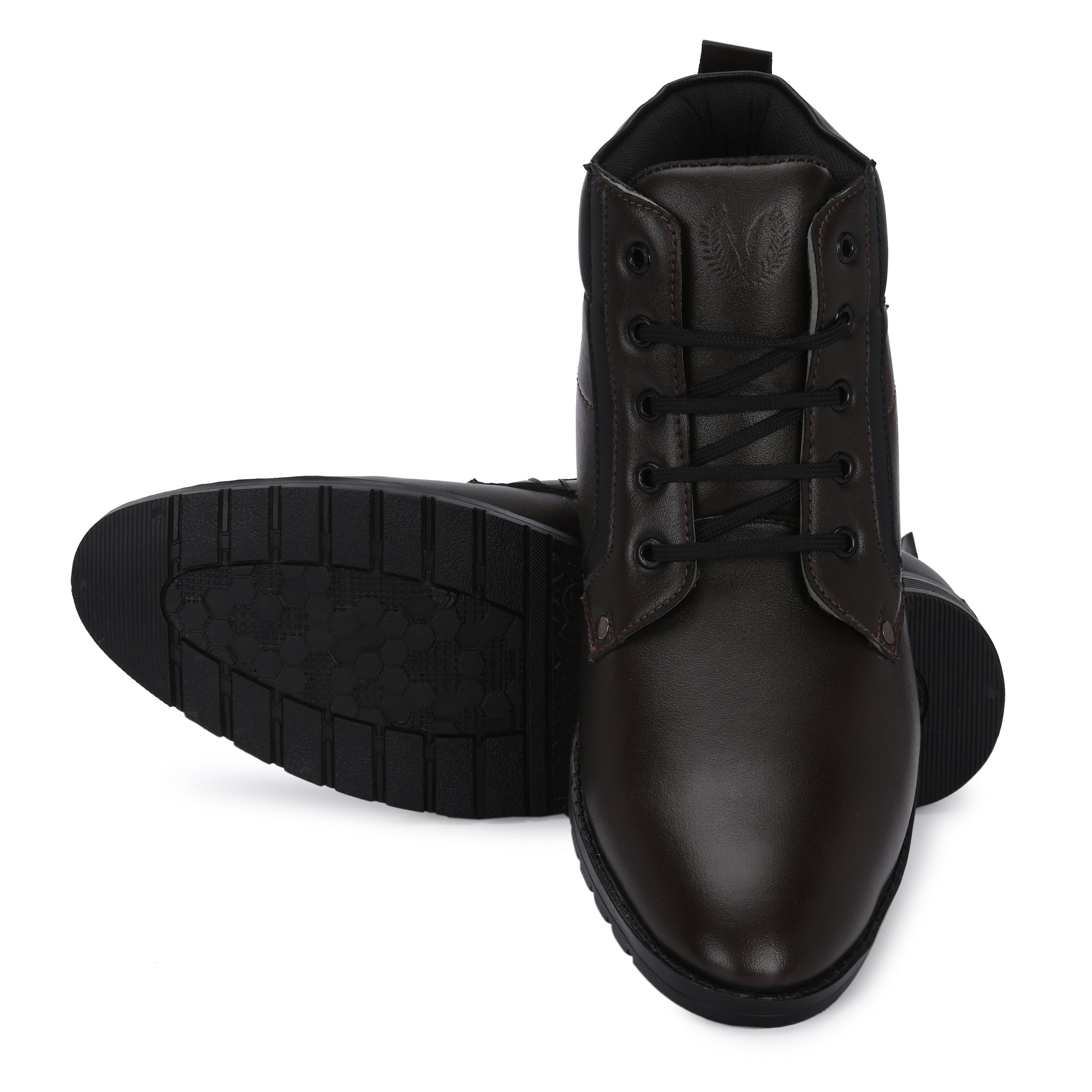 Vellinto LEE-GRAIN Casual Mid-Ankle Synthetic Leather Boots For Men