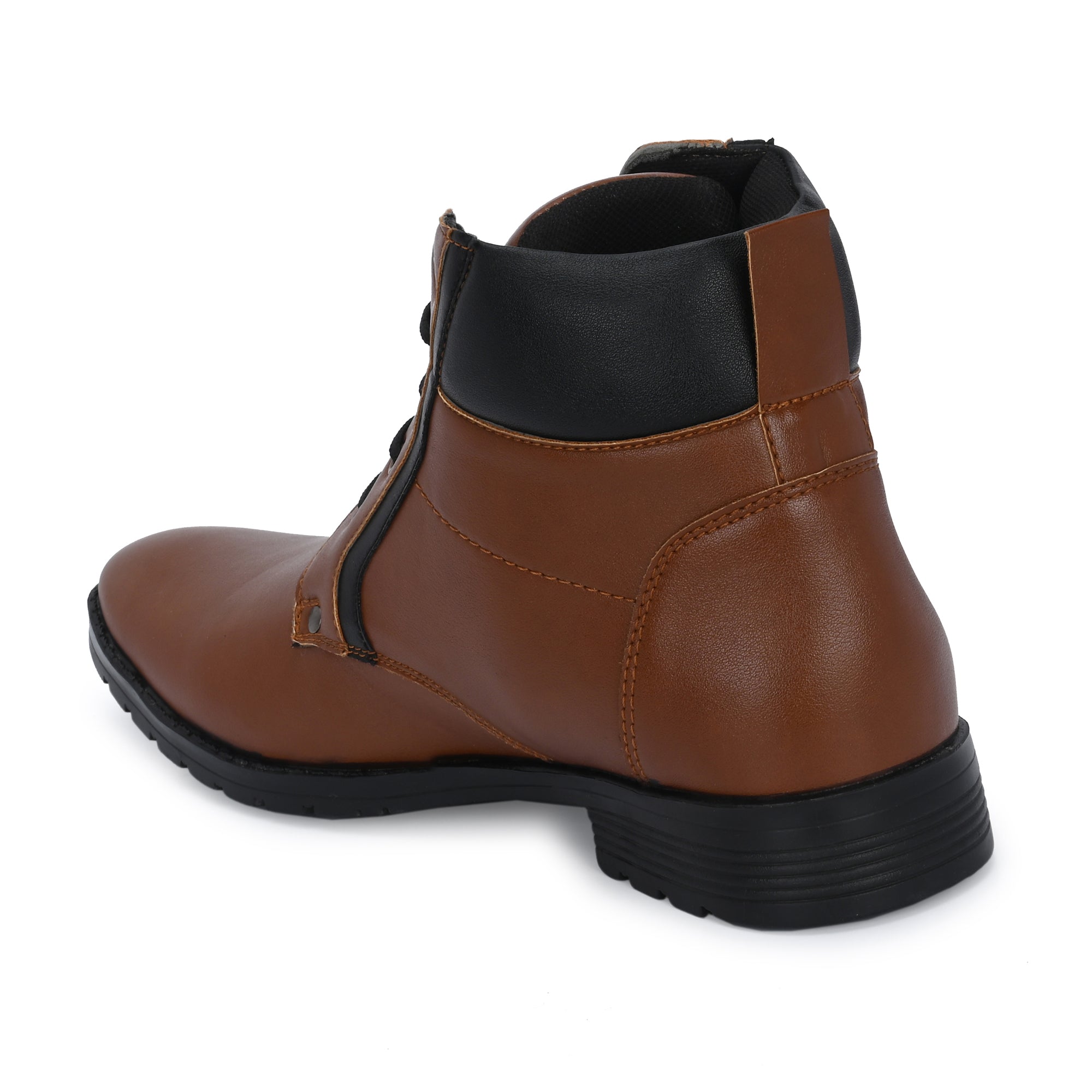 Vellinto LEE-GRAIN Casual Mid-Ankle Synthetic Leather Boots For Men