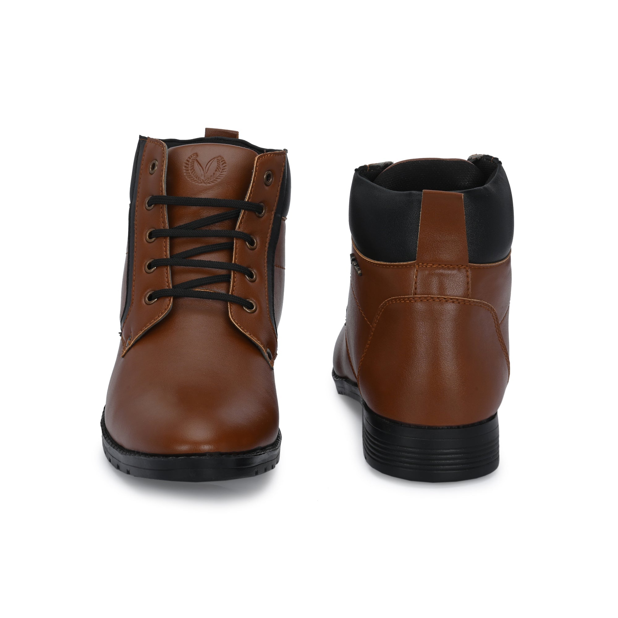 Vellinto LEE-GRAIN Casual Mid-Ankle Synthetic Leather Boots For Men