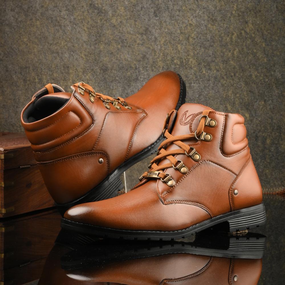 Vellinto BACARDY Casual Mid-Ankle Synthetic leather Boots For Men