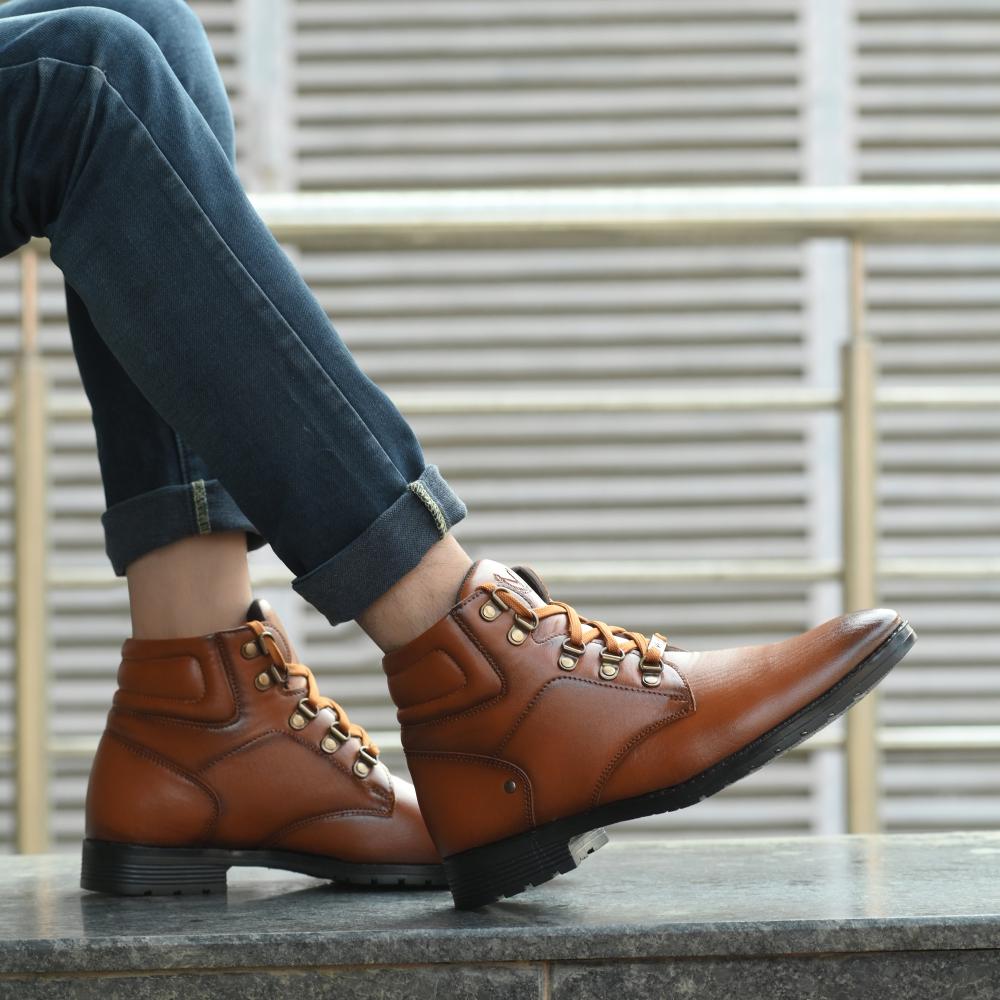 Vellinto BACARDY Casual Mid-Ankle Synthetic leather Boots For Men