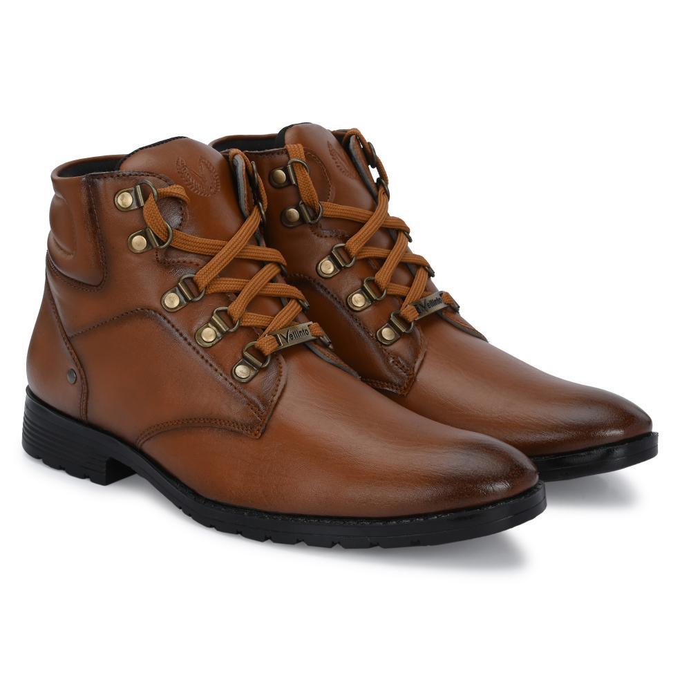 Vellinto BACARDY Casual Mid-Ankle Synthetic leather Boots For Men