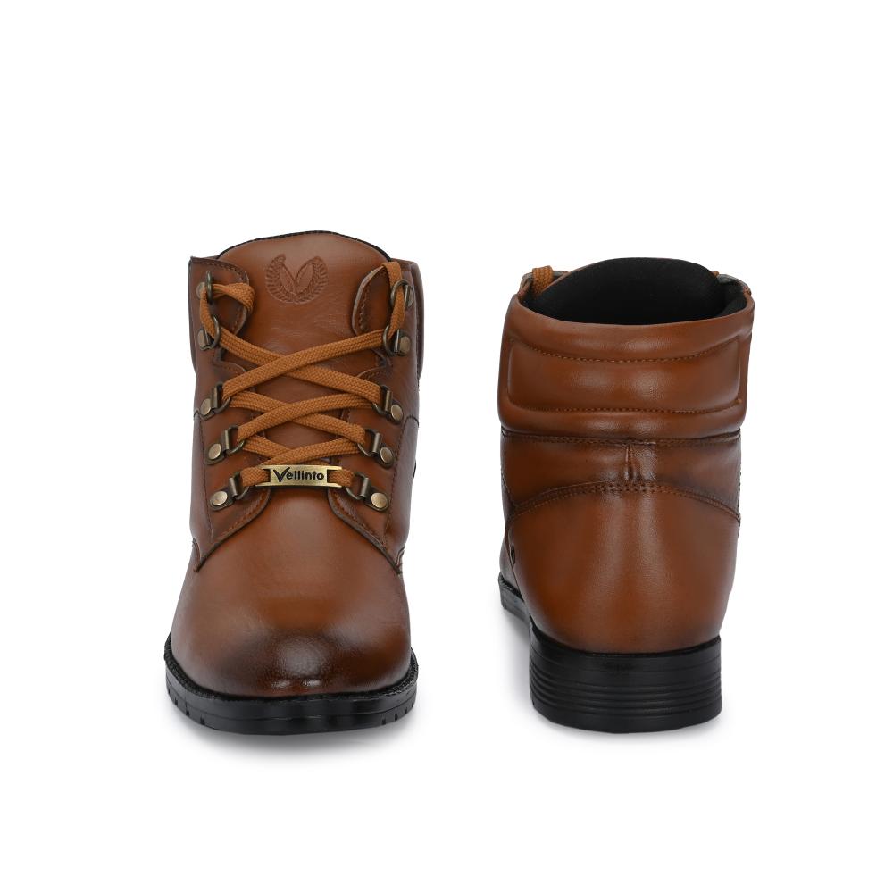 Vellinto BACARDY Casual Mid-Ankle Synthetic leather Boots For Men