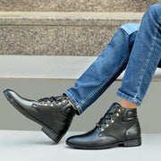 Vellinto BACARDY Casual Mid-Ankle Synthetic leather Boots For Men