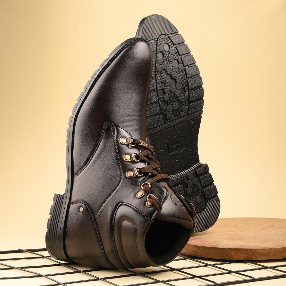 Vellinto BACARDY Casual Mid-Ankle Synthetic leather Boots For Men