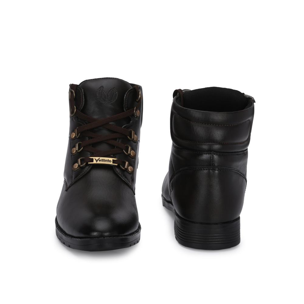 Vellinto BACARDY Casual Mid-Ankle Synthetic leather Boots For Men