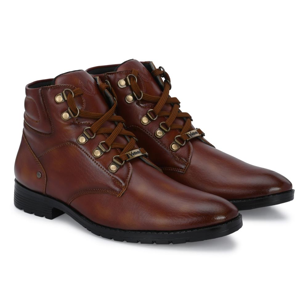 Vellinto BACARDY Casual Mid-Ankle Synthetic leather Boots For Men