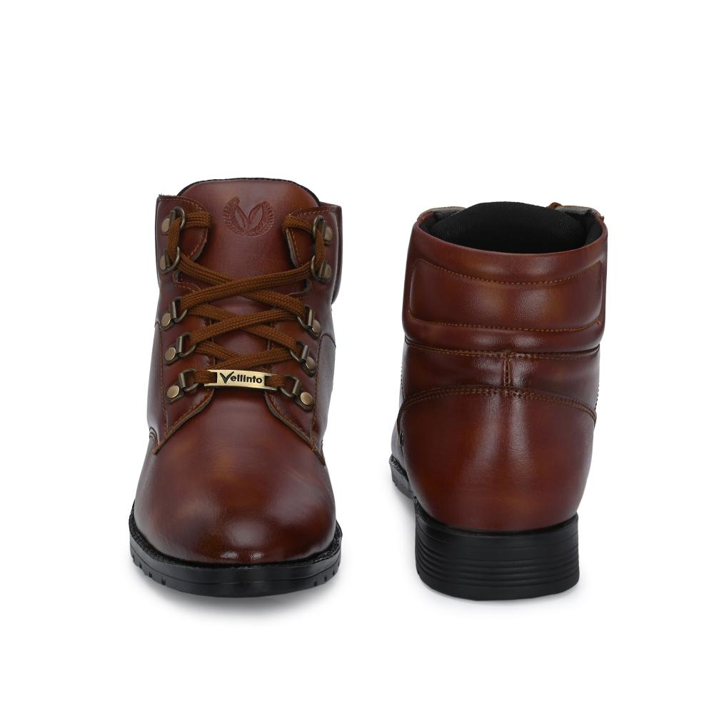 Vellinto BACARDY Casual Mid-Ankle Synthetic leather Boots For Men