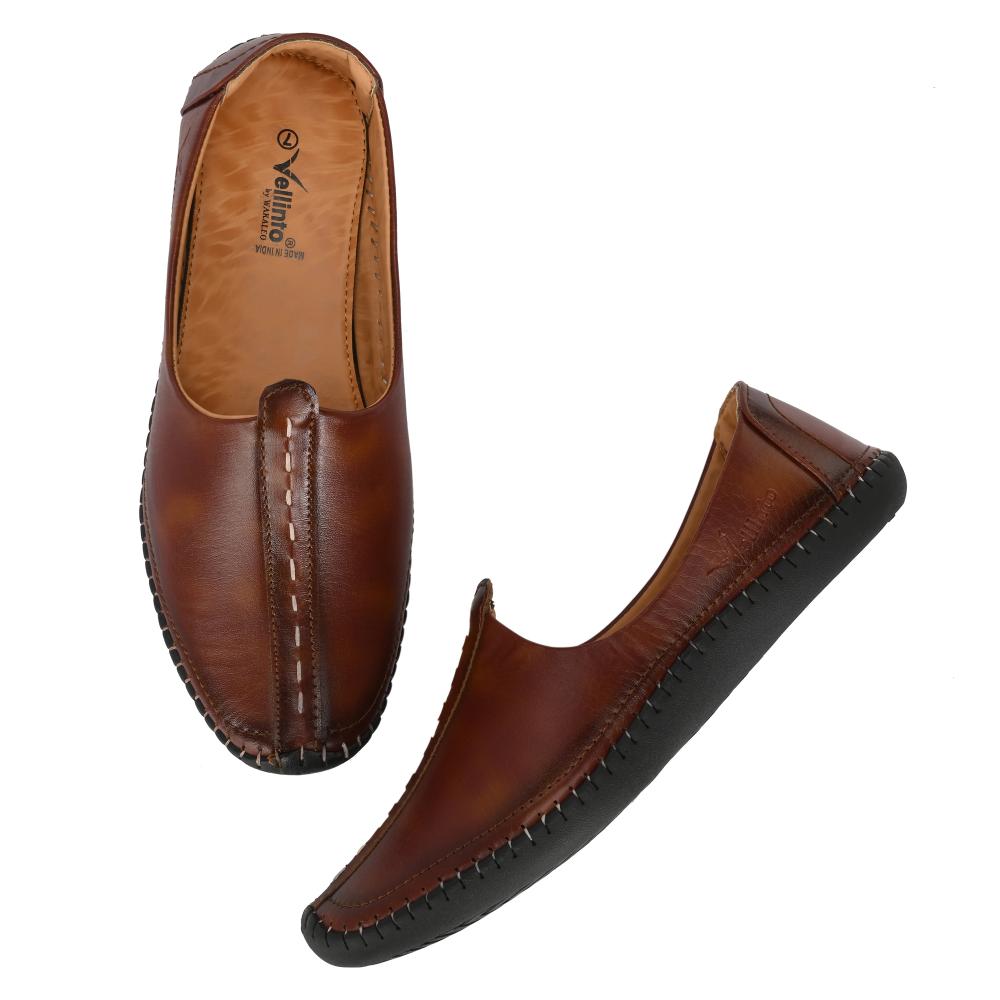 Vellinto PIND-DI Cool Rajasthani Jutis For Men Mojaris For Men Nagra For Men