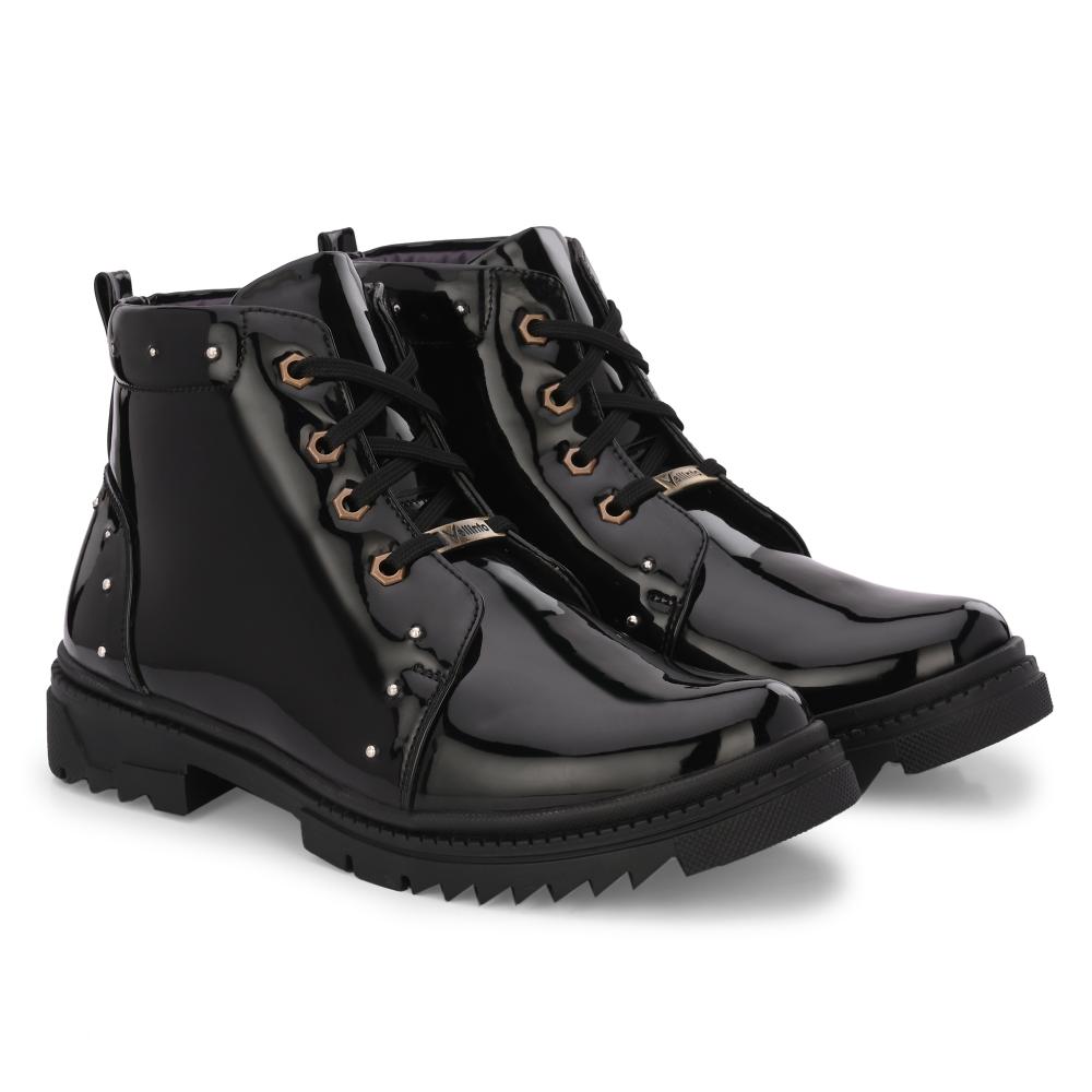 Vellinto SWIFT Royal Party Wear ll Casual ll Latest Patent Leather Boots for Men