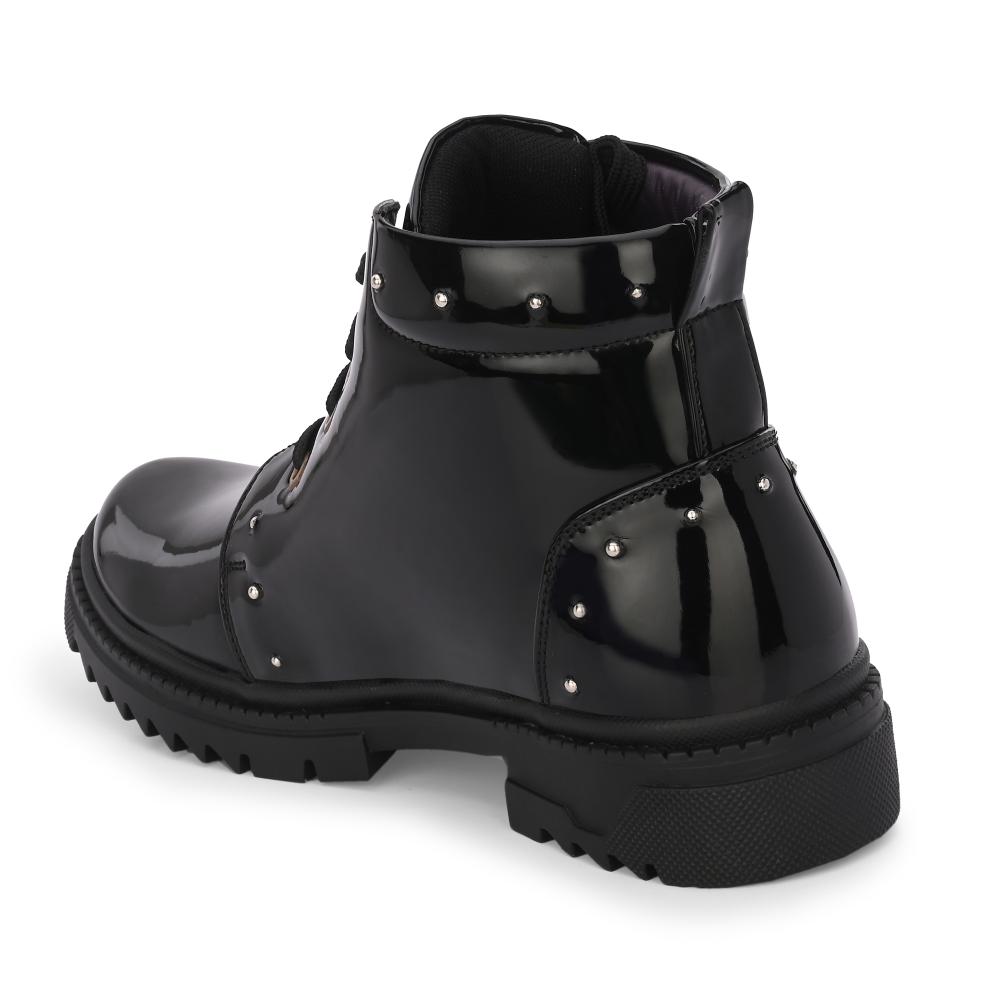 Vellinto SWIFT Royal Party Wear ll Casual ll Latest Patent Leather Boots for Men
