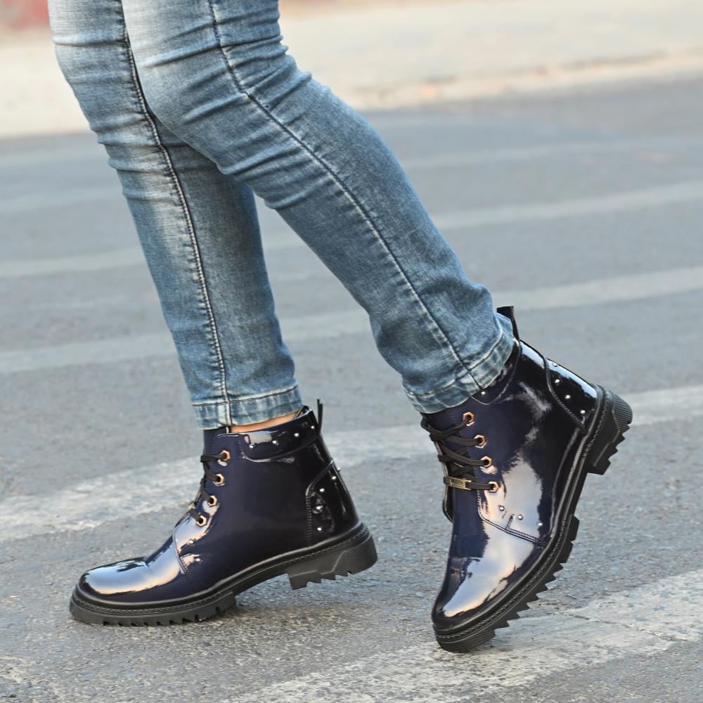 Vellinto SWIFT Royal Party Wear ll Casual ll Latest Patent Leather Boots for Men