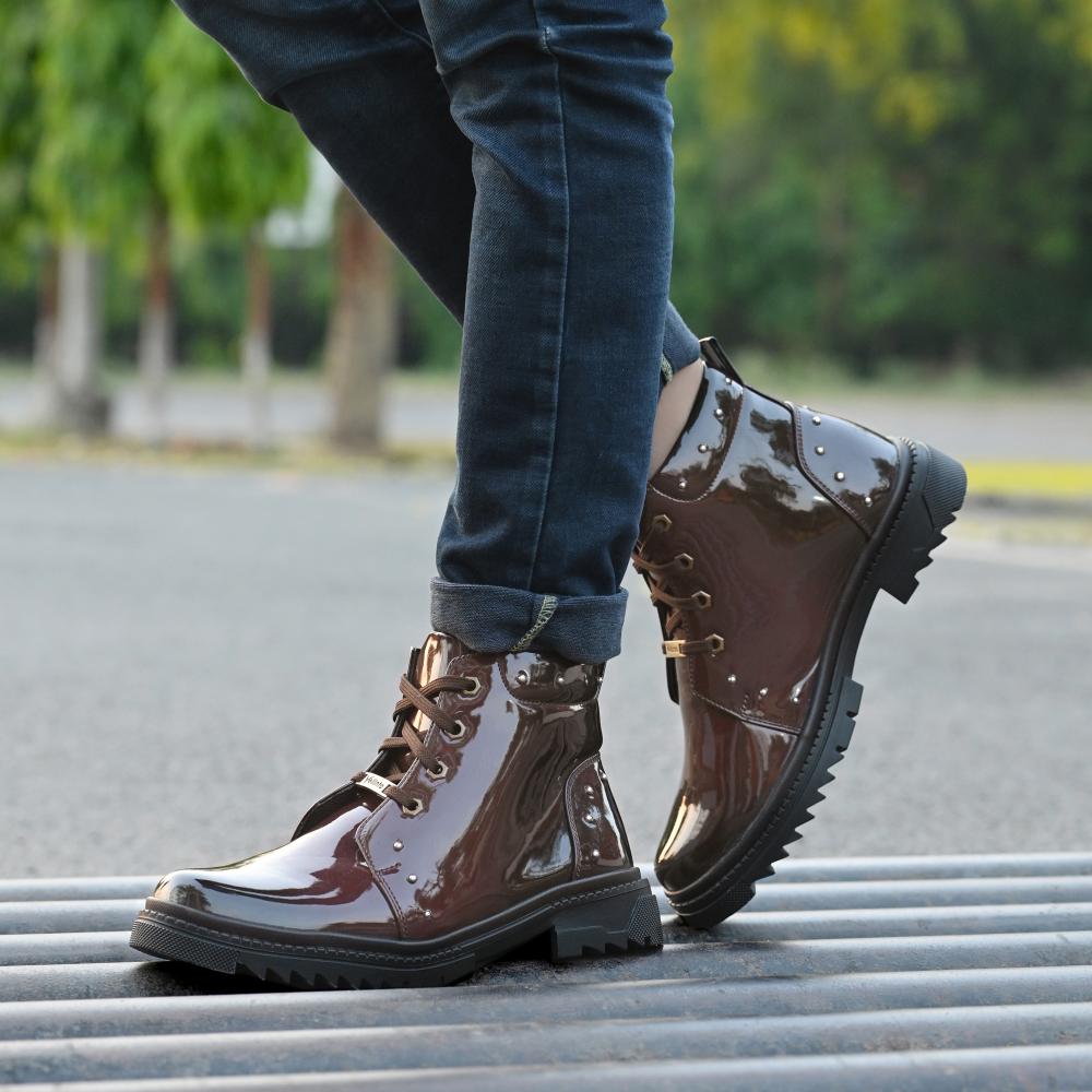 Vellinto SWIFT Royal Party Wear ll Casual ll Latest Patent Leather Boots for Men