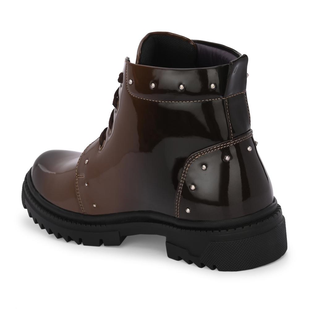 Vellinto SWIFT Royal Party Wear ll Casual ll Latest Patent Leather Boots for Men