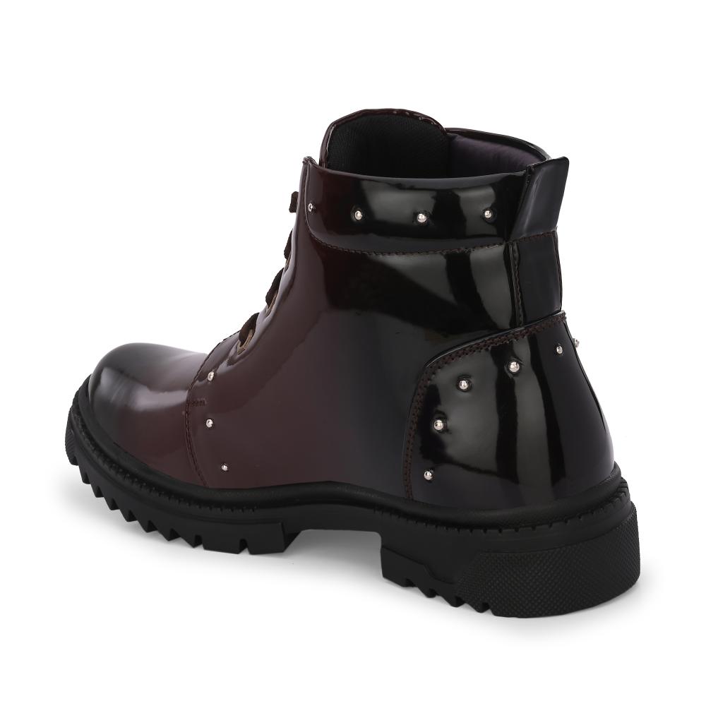 Vellinto SWIFT Royal Party Wear ll Casual ll Latest Patent Leather Boots for Men