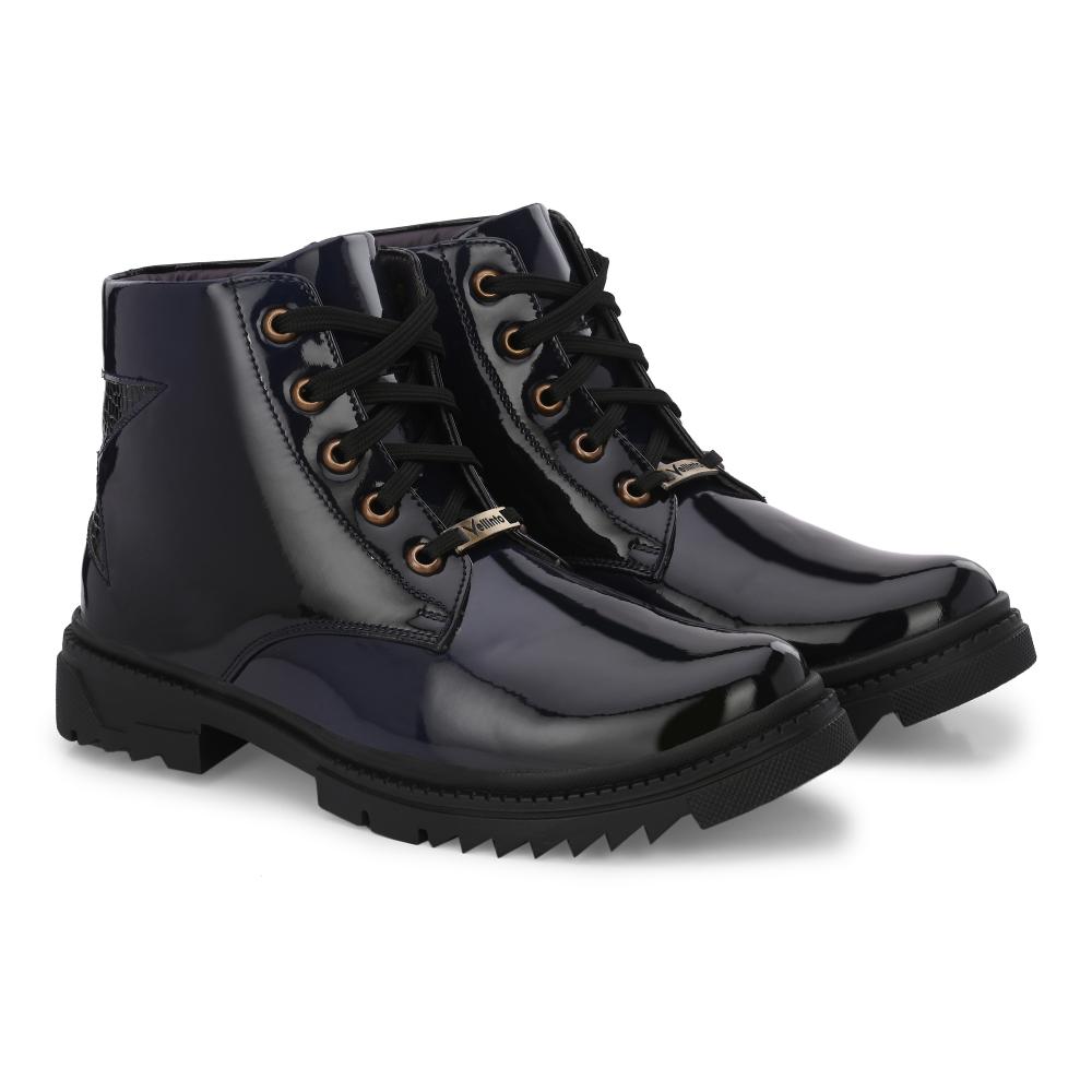 Vellinto SOVEREIGN Royal Party Wear ll Casual ll Latest Patent Leather Boots for Men